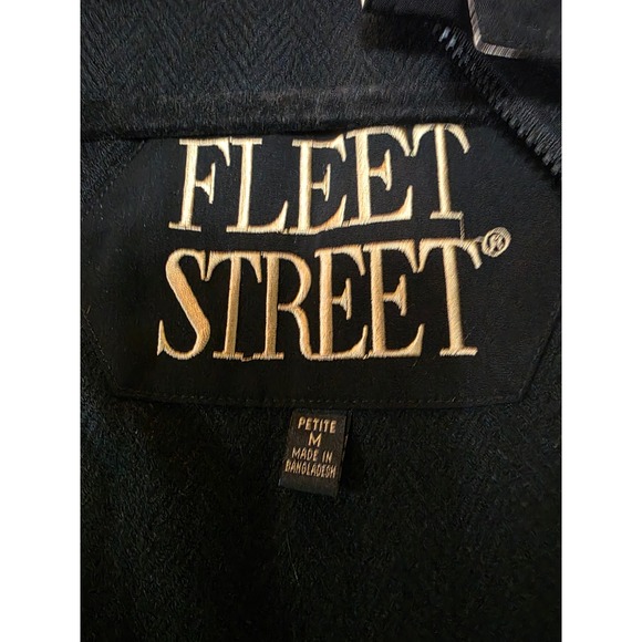 Fleet Street Black‎ Petite Medium Lightweight Drape Front Utility Jacket size M - Picture 5 of 12